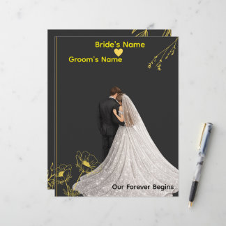 Elegant Wedding Invitation Template Letterhead