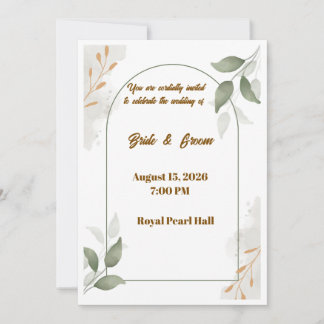 Elegant Wedding Invitation Template | M Invitation