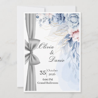 Elegant Wedding Invitation Template | Modern Minim