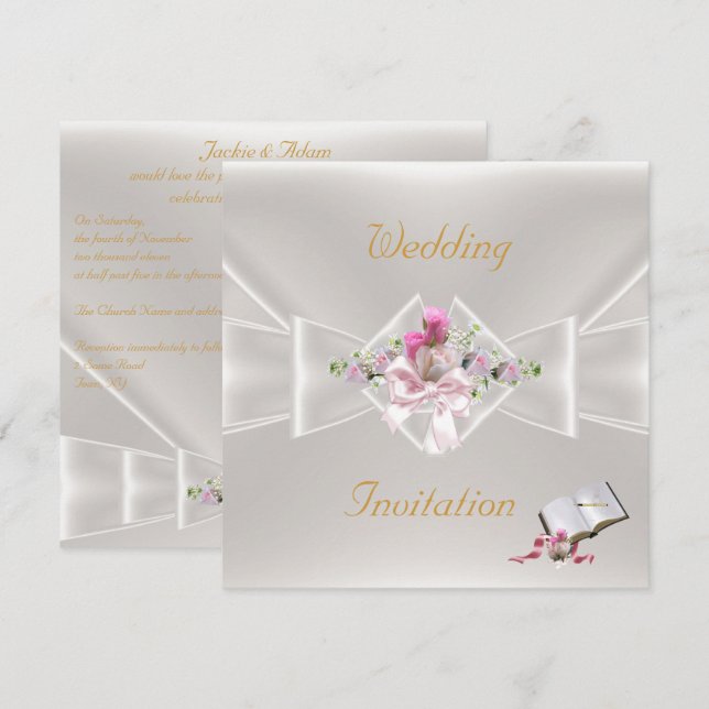 Elegant Wedding Invites (Front/Back)