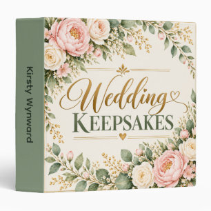 Elegant Wedding Keepsakes Binder