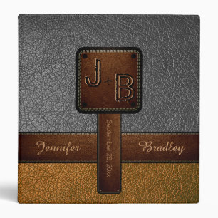 Elegant Wedding Leather Look #3 Binder