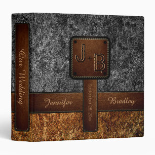 Elegant Wedding Leather Look Binder
