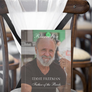Elegant Wedding Memorial Chair Vignette Photo Pedestal Sign