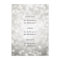 Elegant Wedding Menu Silver Glitter Lights
