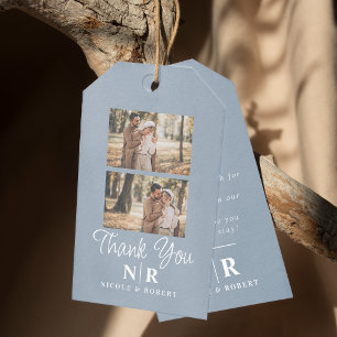 Elegant Wedding Monogram Bride And Groom Initials Gift Tags