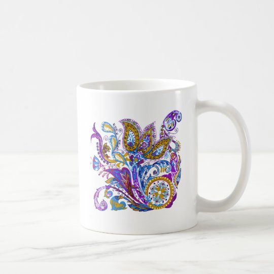 Elegant wedding ornament. Stylish paisley design Coffee Mug