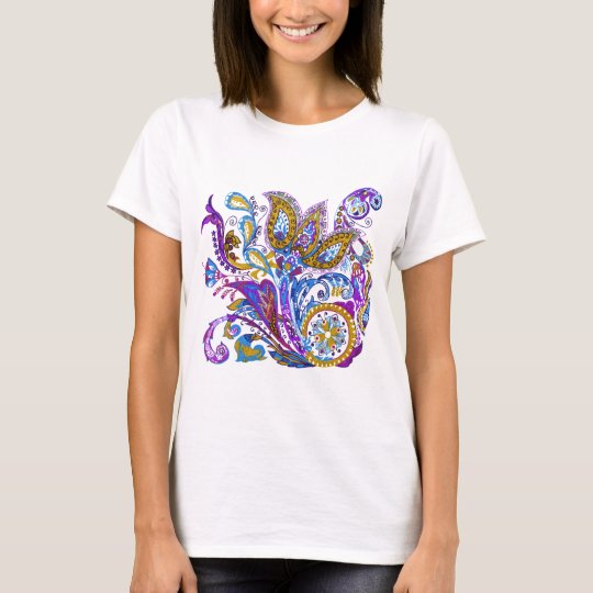 Elegant wedding ornament. Stylish paisley design T-Shirt