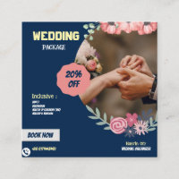 Elegant Wedding Package Promotional Enclosure Card