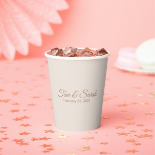Elegant Wedding Paper Cups