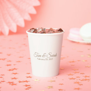 Elegant Wedding Paper Cups