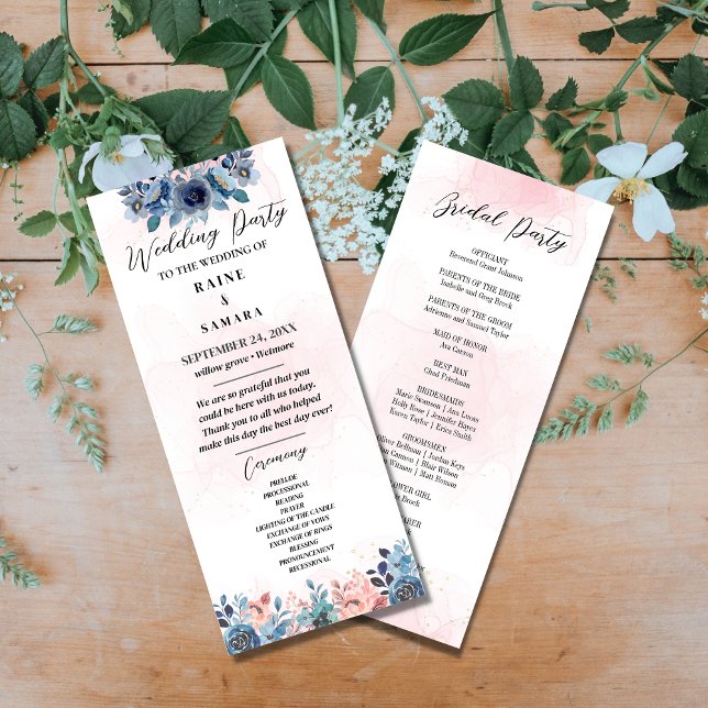 Elegant Wedding Party Program (Creator Uploaded)
