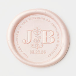 Elegant Wedding Personalized Wax Seal Sticker