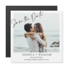 Elegant Wedding PHOTO Save the Date Magnetic Card