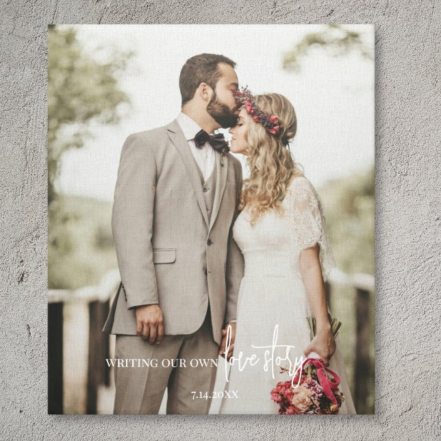 Elegant Wedding Photo Script Canvas Print (Elegant Wedding Photo Script Canvas Print
)