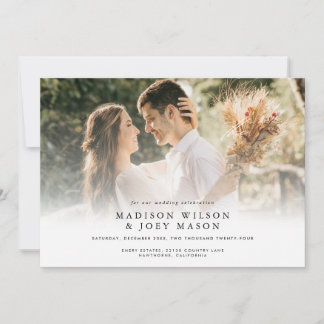 Elegant Wedding  Photo smooth transition Invitation