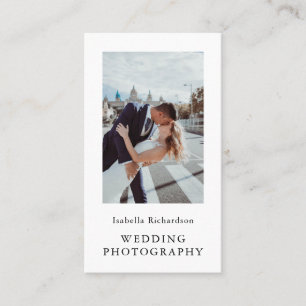 Elegant Wedding Photography Vertical Business Card