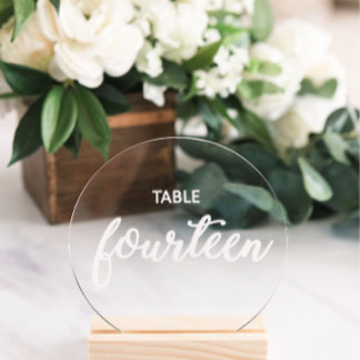 Elegant Wedding Place Cards Window Cling