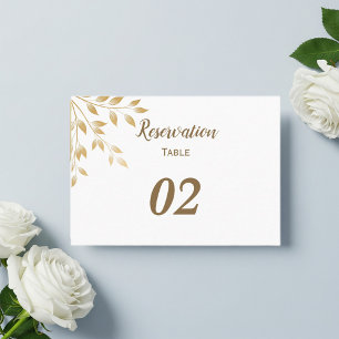 Elegant wedding placeholder place card