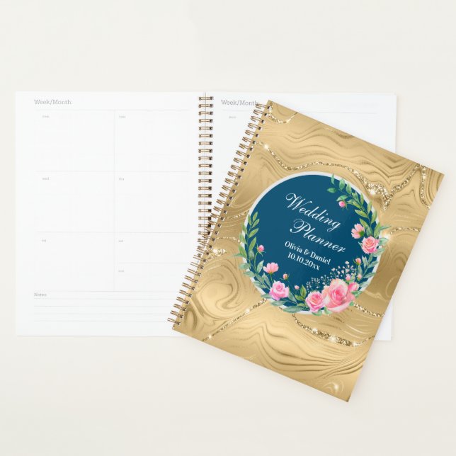 Elegant Wedding Planner Blush Pink Flowers (Display)
