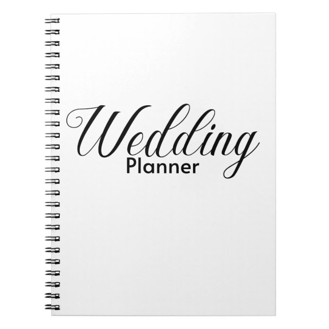 Elegant Wedding Planner Notebook (Front)