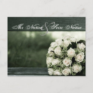 Elegant Wedding Postcard
