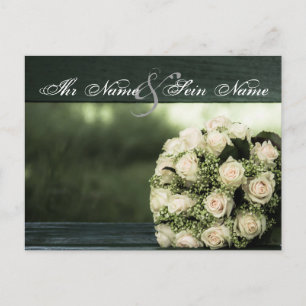Elegant Wedding Postcard