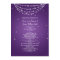 Elegant Wedding Program Sparkling Chain Purple