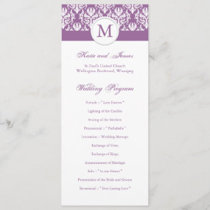 Elegant Wedding Program Template