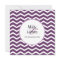 Elegant Wedding Purple Chevron Pattern
