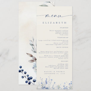 Elegant Wedding Reception Menu