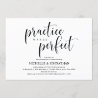 Elegant Wedding Rehearsal Dinner Invitation Card