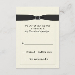 Elegant Wedding Response Card