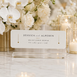 Elegant Wedding Return Address Label