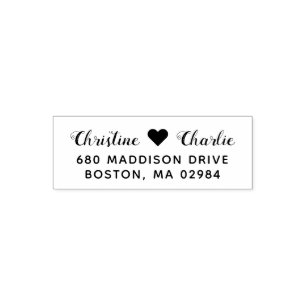 Elegant Wedding Return Address Self-inking Stamp