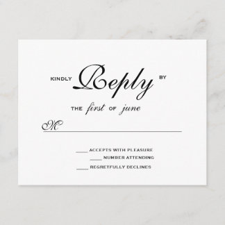 Elegant Wedding RSVP