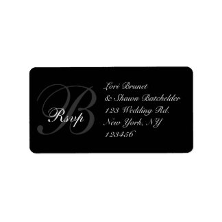 Elegant Wedding RSVP Address Label