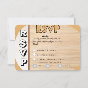 Elegant Wedding RSVP Card Customizable Reply