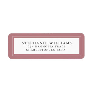 Elegant Wedding RSVP Dusty Rose and White
