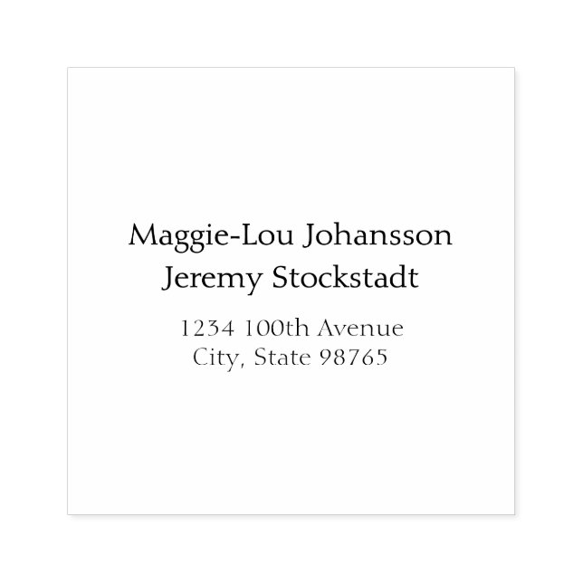 Elegant Wedding Rubber Stamp (Imprint)