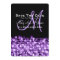 Elegant Wedding Save The Date Sparkles Purple