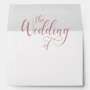 Elegant Wedding Script 5x7 Wedding Envelope