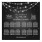 Elegant Wedding Seating Chart Sparkling Chain Blac