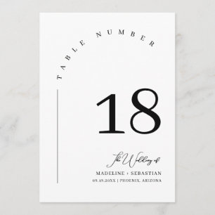 Elegant Wedding Seating Chart Table Number QR Code