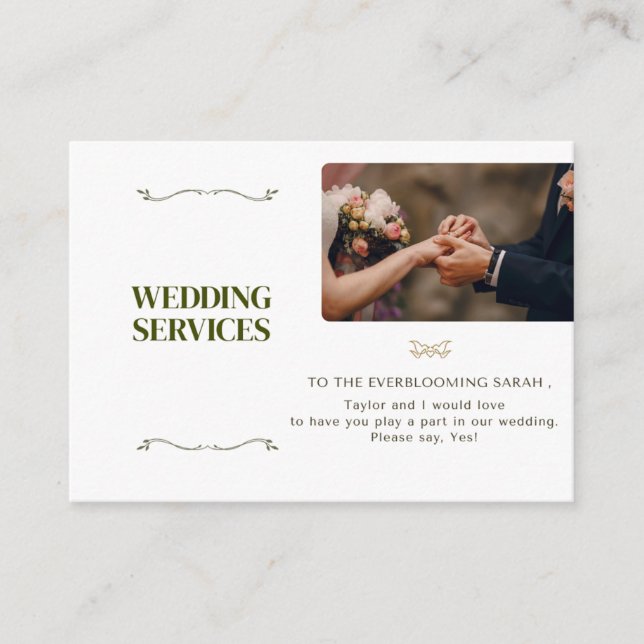 Elegant Wedding Services Invitation Flyer | Modern (Devant)