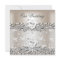 Elegant Wedding Silver Cream Diamond Heart