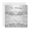 Elegant Wedding Silver White Diamond Heart
