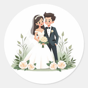 Elegant Wedding Sticker