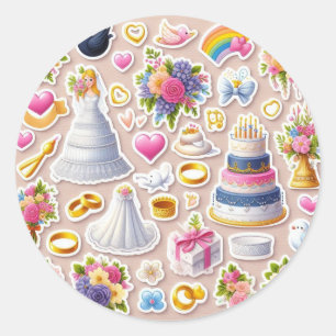 "Elegant Wedding Sticker Pack"