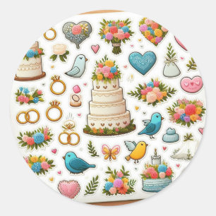 Elegant Wedding Sticker Pack"